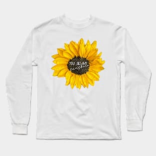 You Are My Sunshine Sunflower Long Sleeve T-Shirt